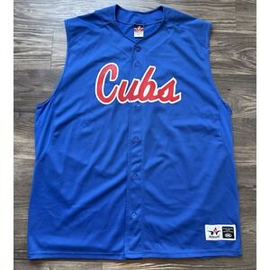 Chicago Cubs Jersey Correll 7 Alleson Athletics Blue Sleeveless Vest‎ Style 2XL